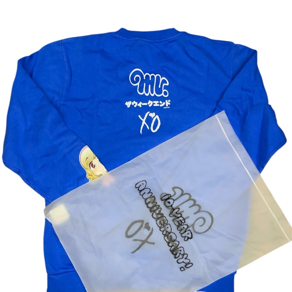 The Weeknd X Mr. THURSDAY 10YR MERCH BLUE Crewneck